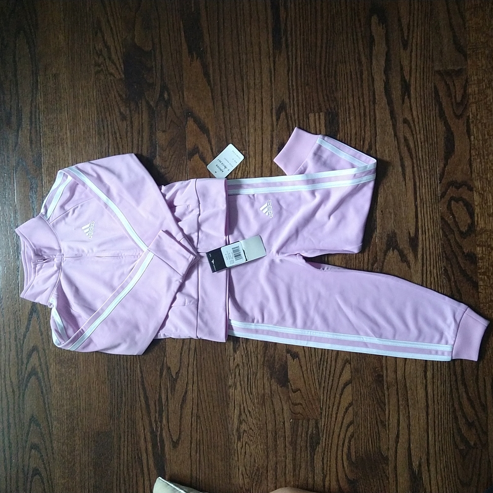 Adidas 3T Lilac purple track suit set NWT